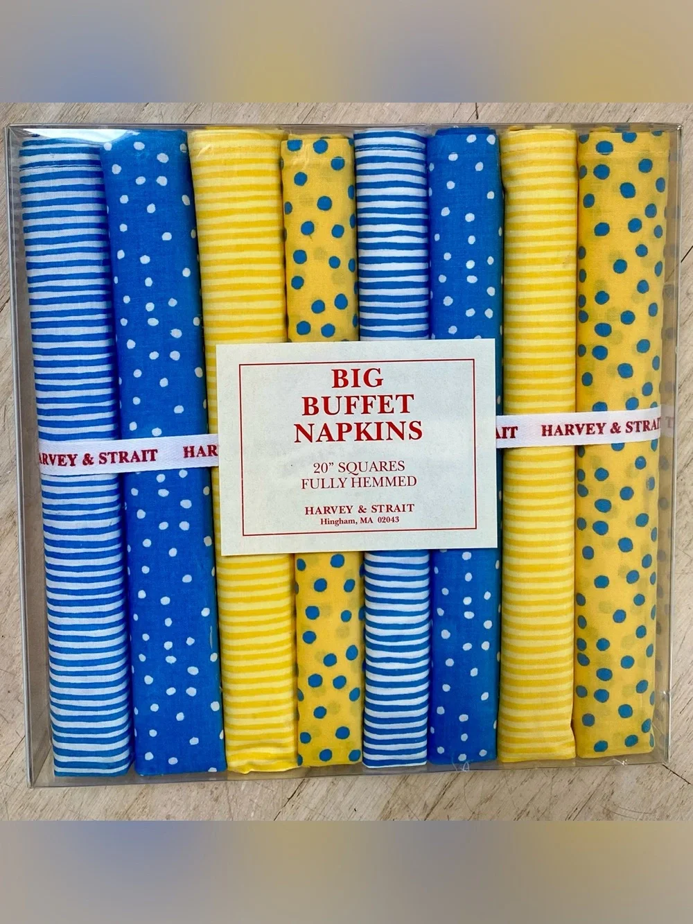 Vintage Harvey & Strait Cloth Napkin Set 16pc - 8 Dinner and 8 Cocktail